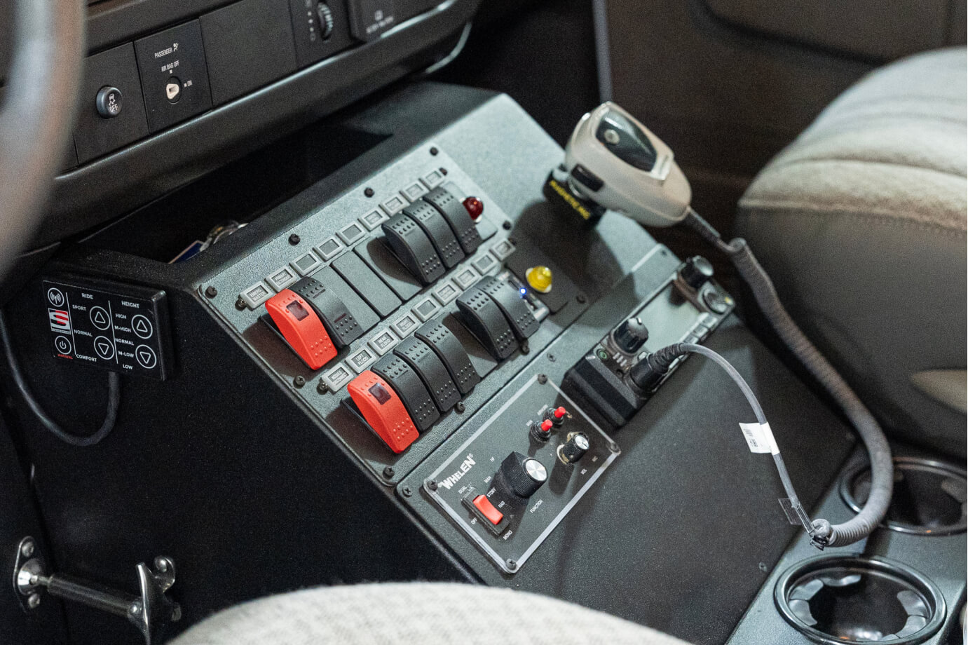 Customer Center Console with Rocker Switches
