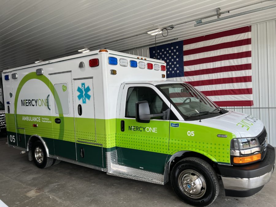 2023 Chevrolet G4500 Type 3 Ambulance delivered to MercyOne Des Moines in Des Moines, IA