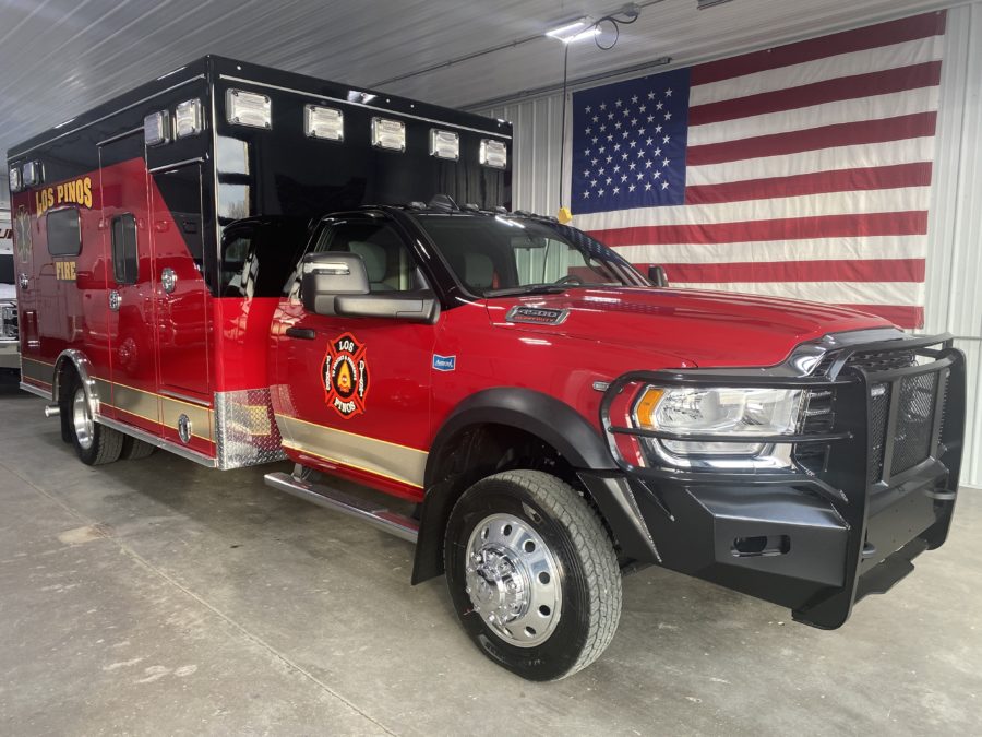 2023 Ram 4500 Heavy Duty 4x4 Ambulance delivered to Los Pinos Fire Protection in Ignacio, CO