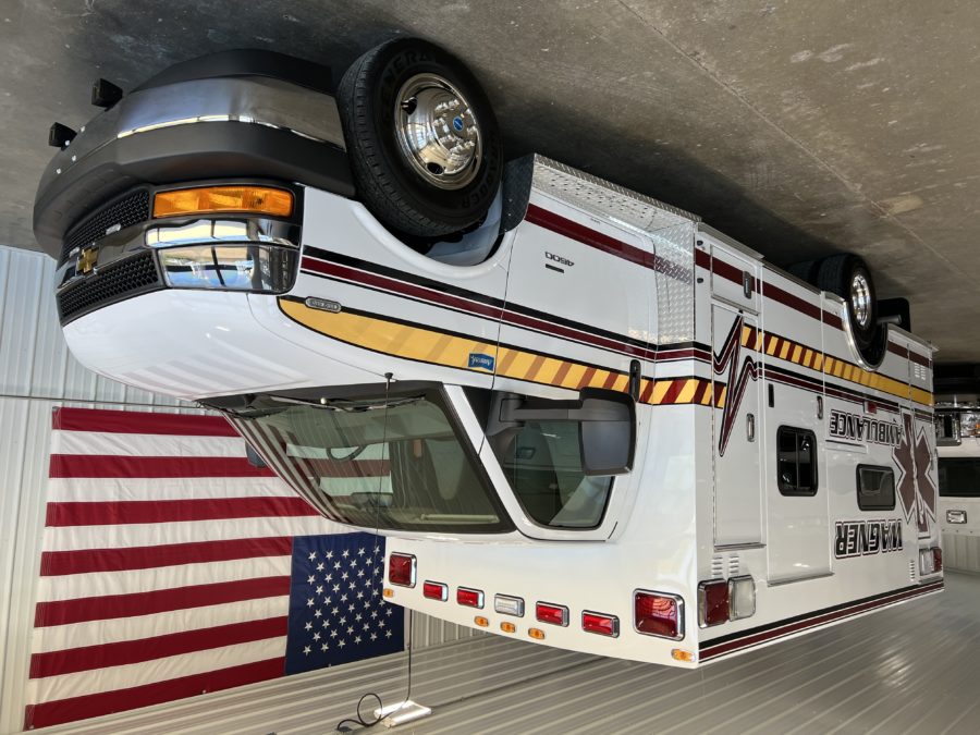 2022 Chevrolet G4500 Type 3 Ambulance delivered to Wagner-Lake Andes Ambulance District in Lake Andes, SD