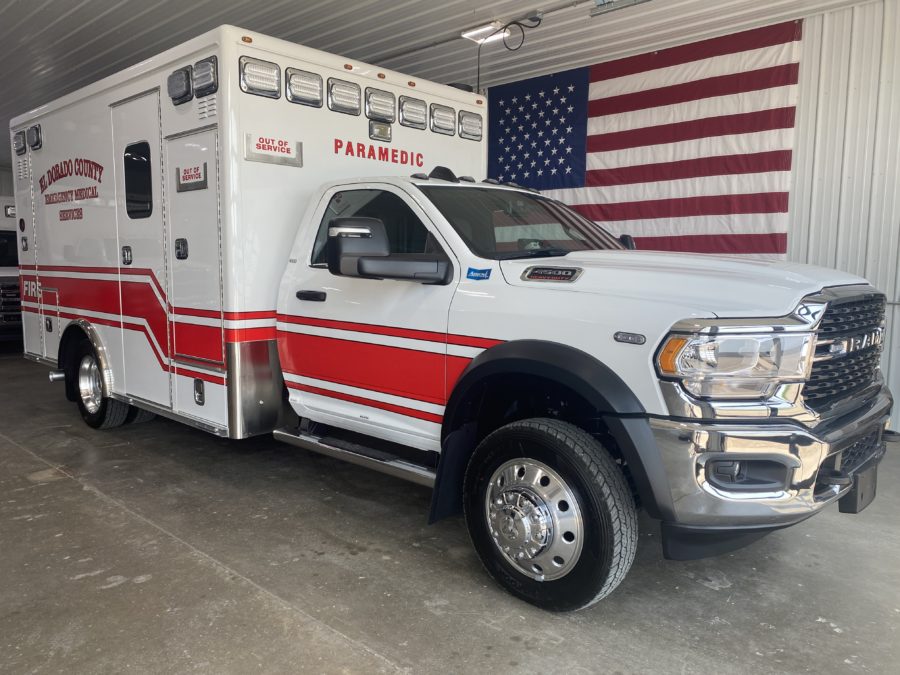 2023 Ram 4500 Heavy Duty 4x4 Ambulance delivered to El Dorado County in Diamond Springs, CA