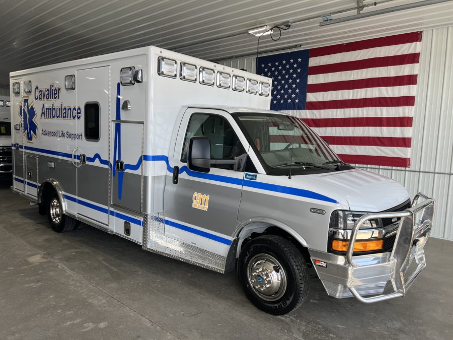 2025 Chevrolet G4500 Type 3 Ambulance delivered to Cavalier Ambulance Service in Cavailer, ND