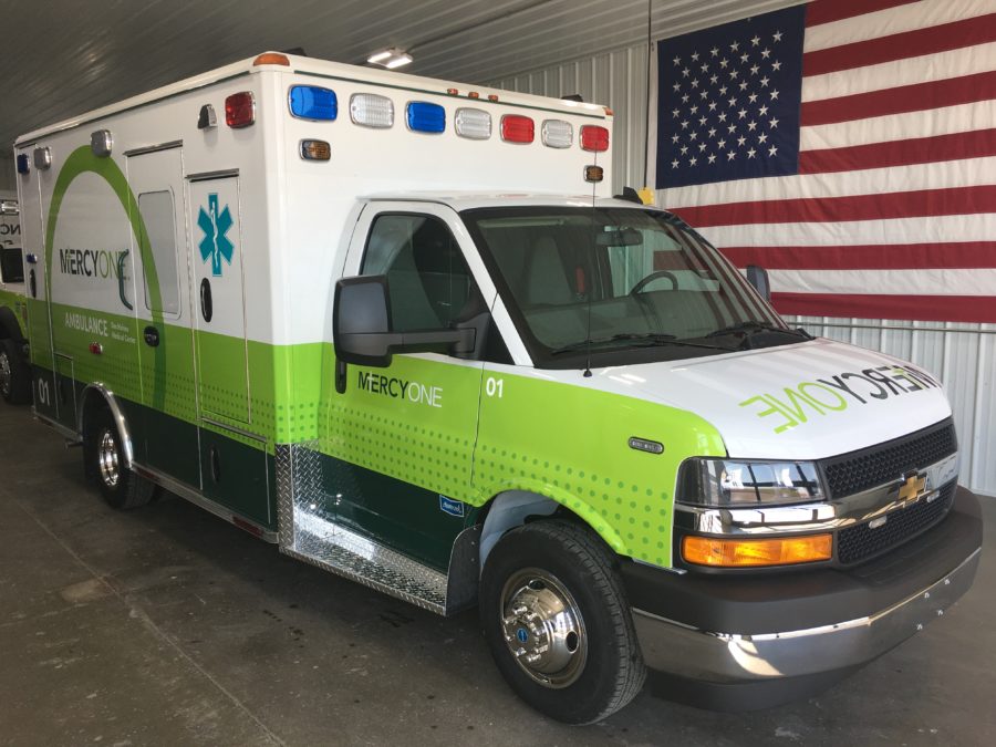 Ambulance delivered to Mercy Medical