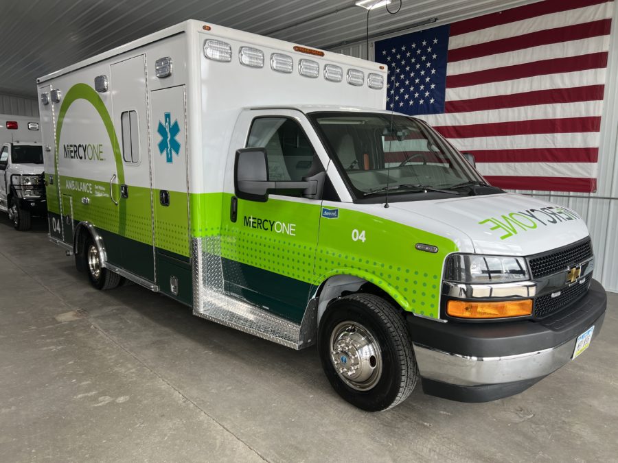 2023 Chevrolet G4500 Type 3 Ambulance delivered to MercyOne NE Iowa in Waterloo, IA