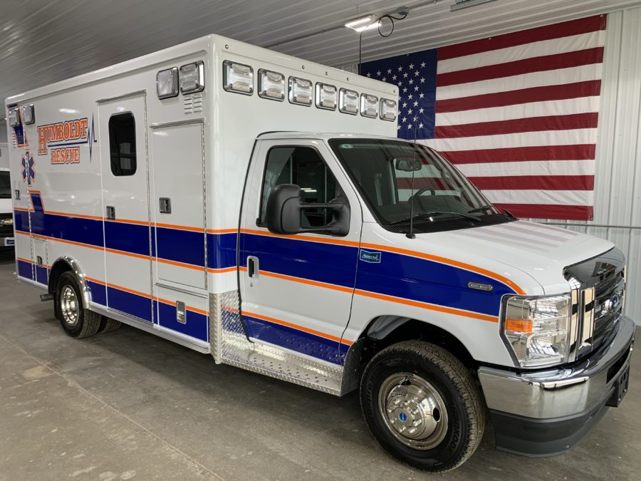 2023 Ford E450 Type 3 Ambulance delivered to Humboldt Rescue in Humboldt, NE
