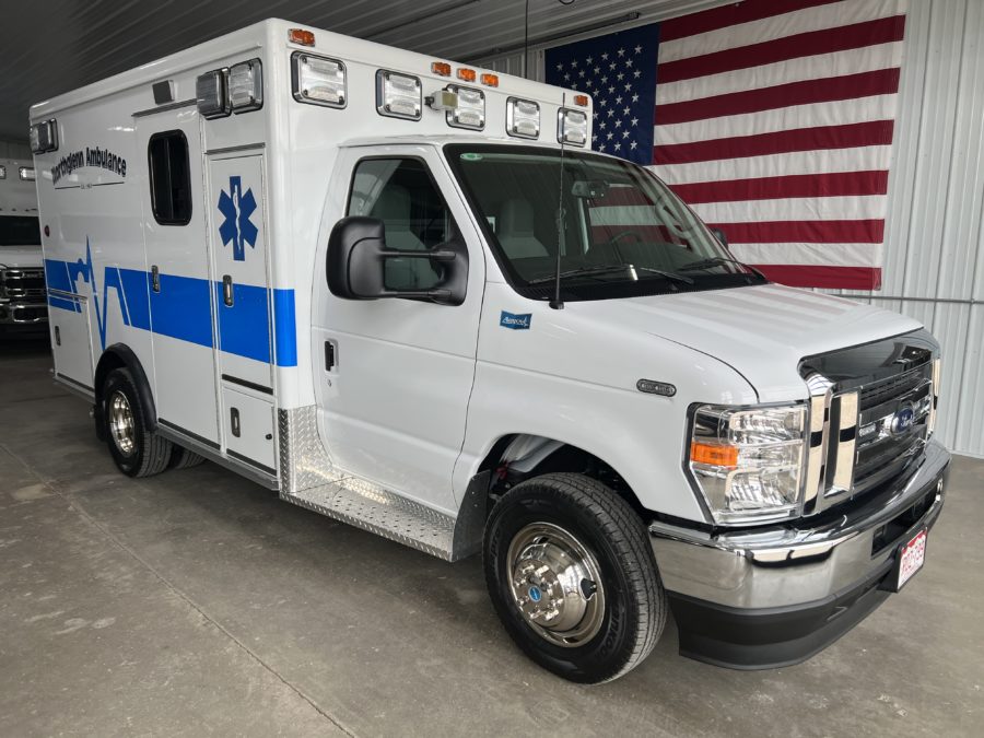 2024 Ford E350 Type 3 Ambulance delivered to Northglenn Ambulance in Northglenn, CO