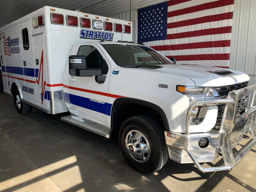 2023 Chevrolet K3500 Type 1 4x4 Ambulance delivered to Stratton Ambulance in Stratton, NE
