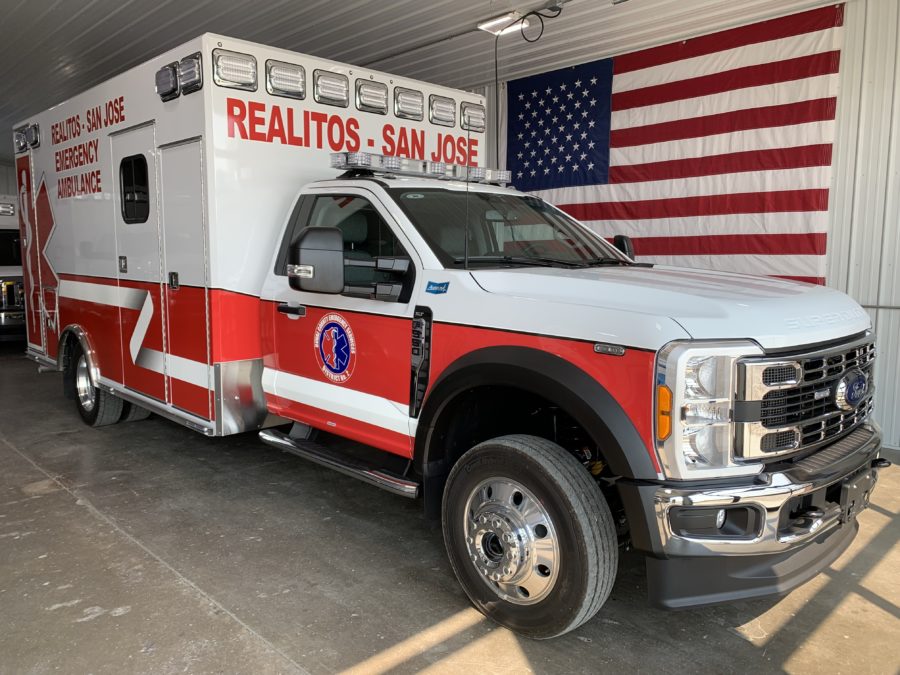 2023 Ford F550 Heavy Duty 4x4 Ambulance delivered to Duval County Emergency Service District in Benavides, TX