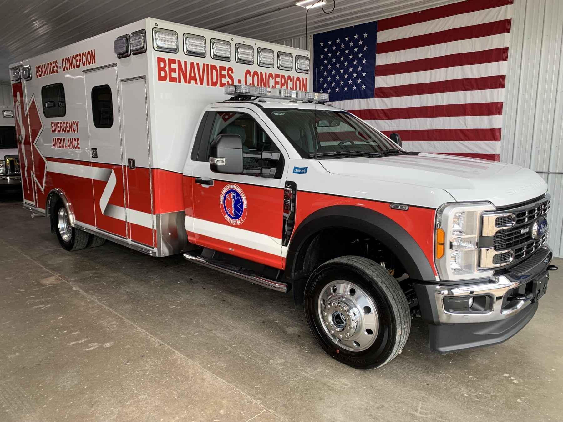 Delivery # 02396 – 2023 Ford F550 Heavy Duty 4x4 Arrow Ambulance