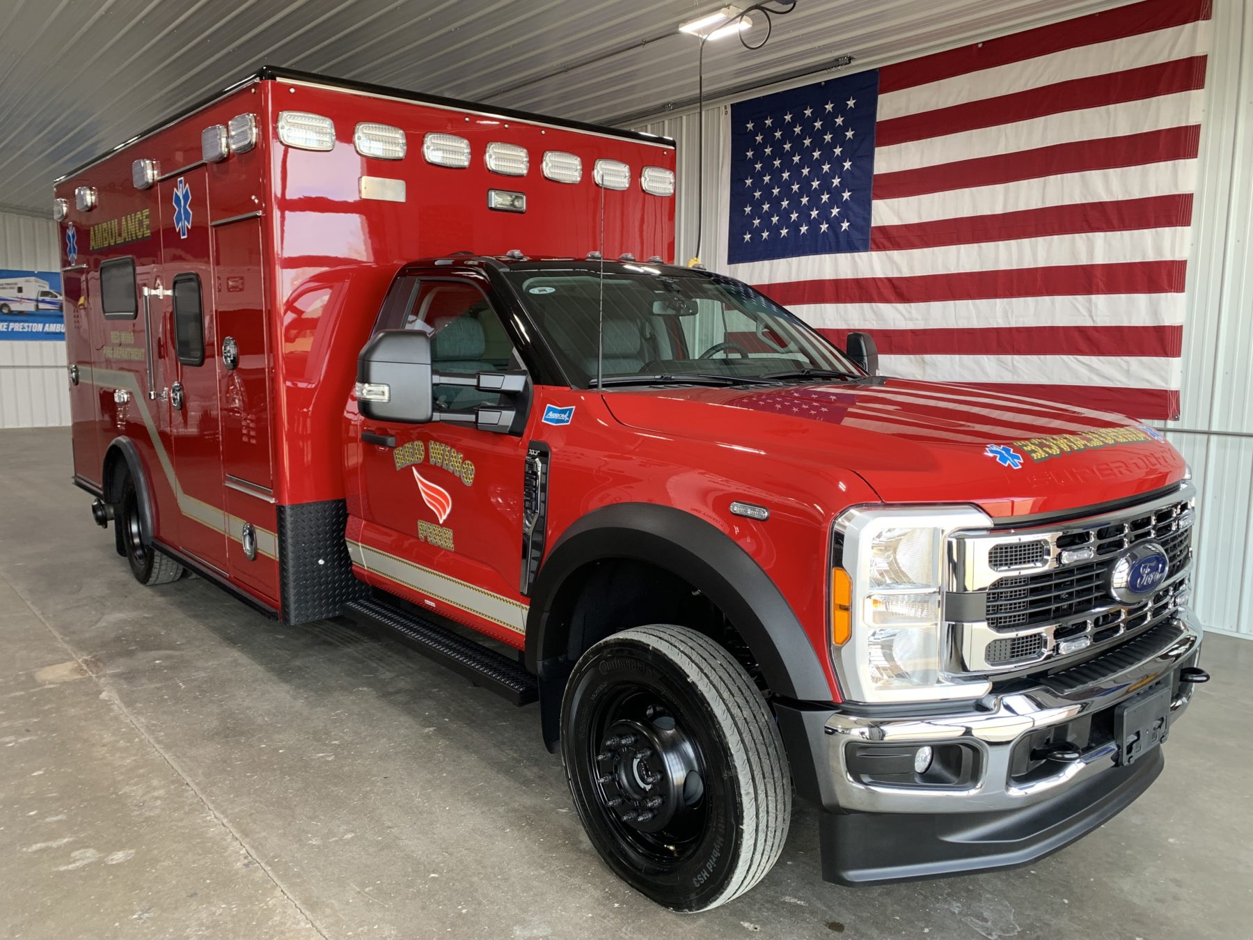 Remount Delivery # 21511 – 2023 Ford F550 Heavy Duty 4x4 Arrow Ambulance