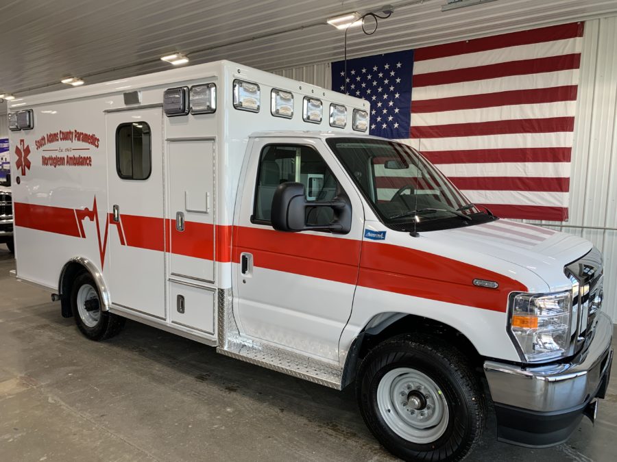 2022 Ford E350 Type 3 Ambulance delivered to Northglenn Ambulance in Northglenn, CO