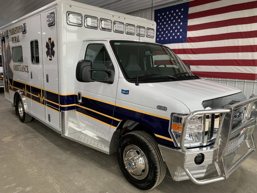 2024 Ford E450 Type 3 Ambulance delivered to Parkston Rural Ambulance District in Parkston, 