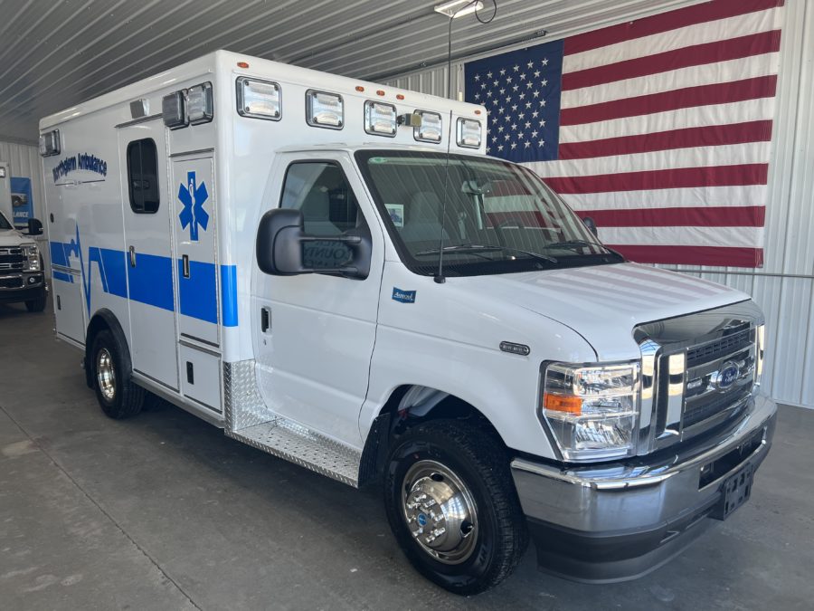 2024 Ford E350 Type 3 Ambulance delivered to Northglenn Ambulance in Northglenn, CO