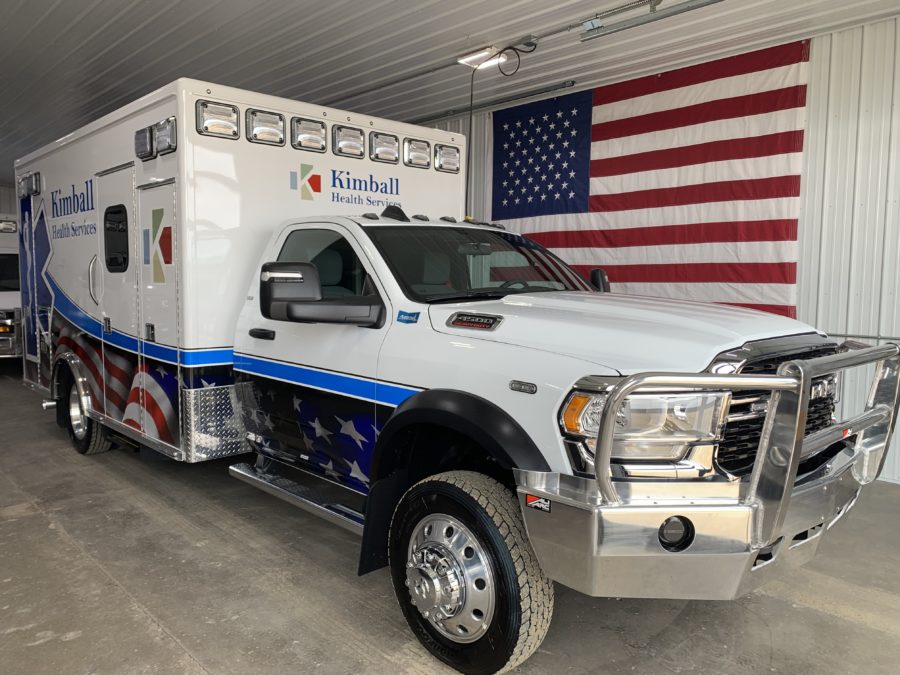 2023 Ram 4500 Heavy Duty 4x4 Ambulance delivered to Kimball Health Services in Kimball, NE
