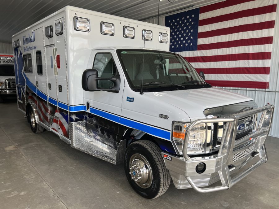 2024 Ford E450 Type 3 Ambulance delivered to Kimball Health Services in Kimball, NE