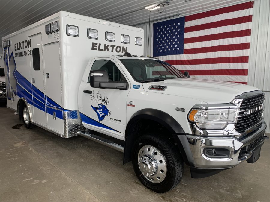 2023 Ram 4500 Heavy Duty 4x4 Ambulance delivered to Elkton Community Ambulance in Elkton, SD