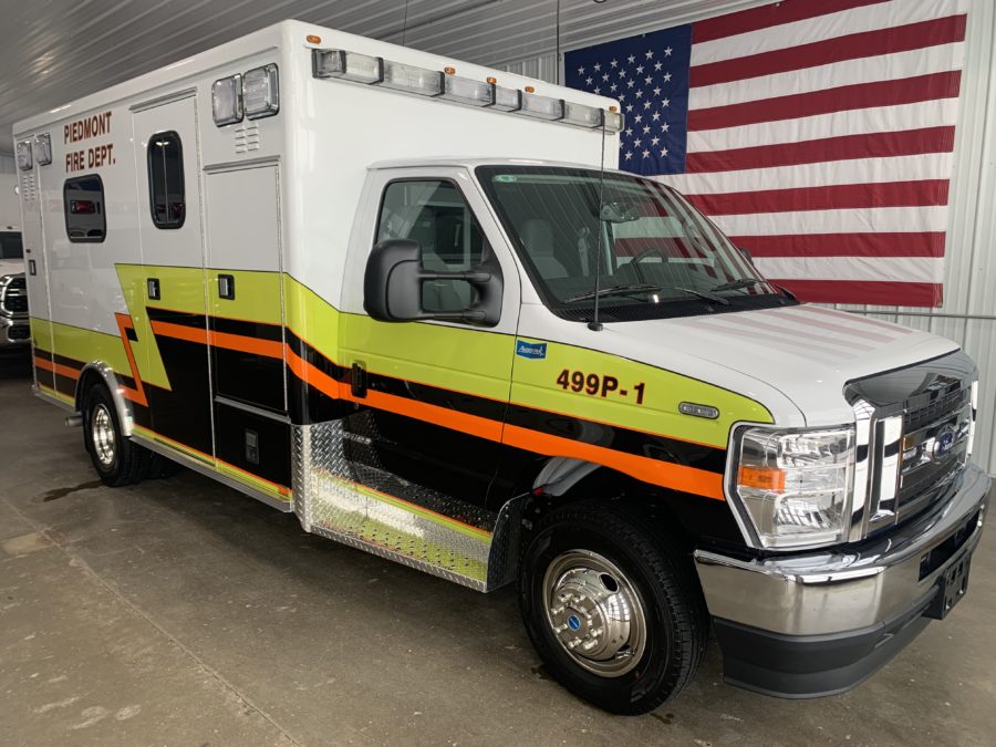 2023 Ford E450 Type 3 Ambulance delivered to Piedmont Ambulance in Piedmont , SD
