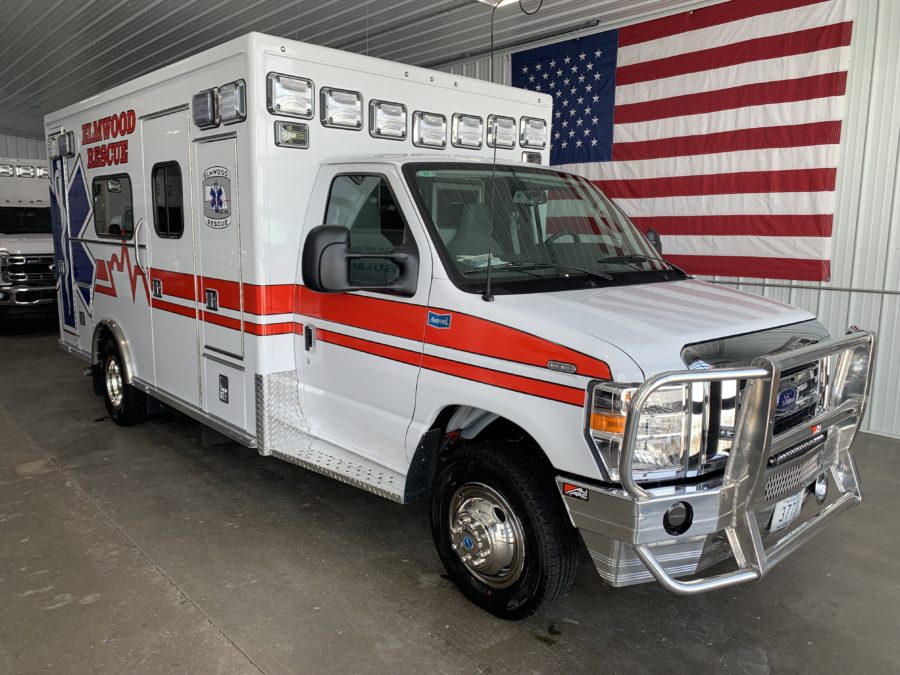 2024 Ford E450 Type 3 Ambulance delivered to Elmwood Rescue in Elmwood, NE