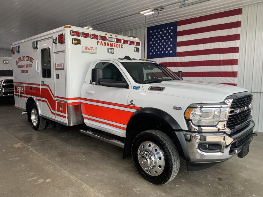 2022 Ram 4500 Heavy Duty 4x4 Ambulance delivered to El Dorado County in Diamond Springs, CA