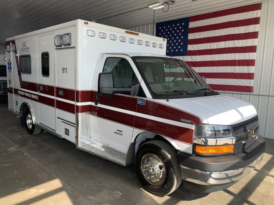2023 Chevrolet G4500 Type 3 Ambulance delivered to Sac County Ambulance in Sac City, IA