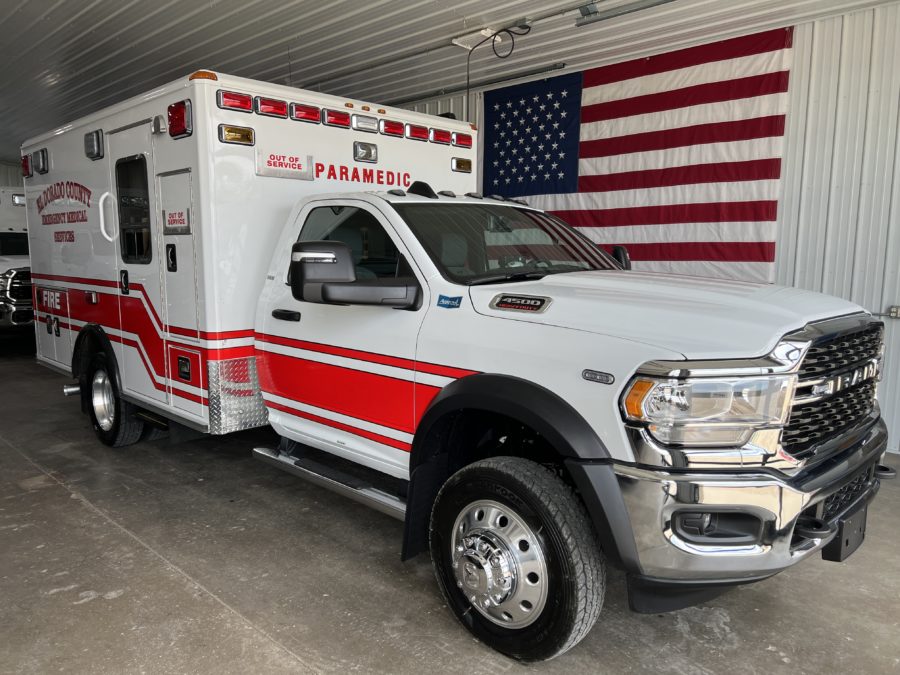 2023 Ram 4500 Heavy Duty 4x4 Ambulance delivered to El Dorado County in Diamond Springs, CA