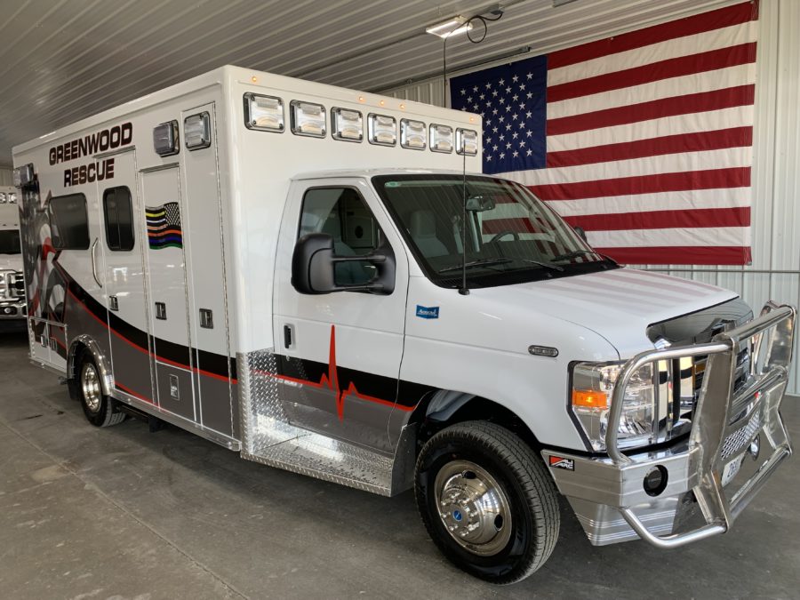 2024 Ford E450 Type 3 Ambulance delivered to Greenwood Fire & Rescue in Greenwood, NE