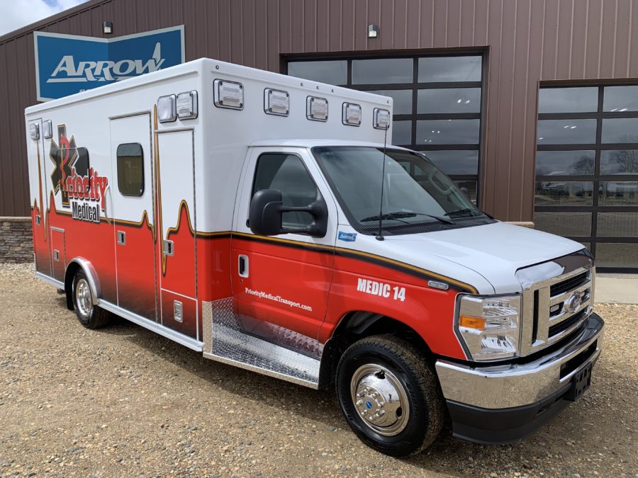 2022 Ford E450 Type 3 Ambulance delivered to Priority Medical Transport in North Platte, NE