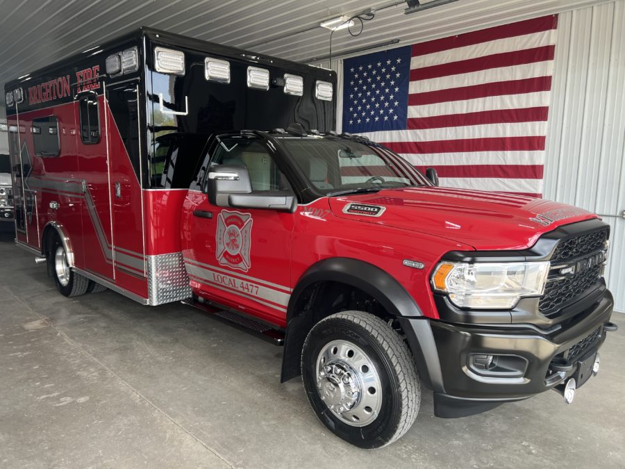 2023 Ram 5500 Heavy Duty 4x4 Ambulance delivered to Brighton Fire Rescue in Brighton, CO