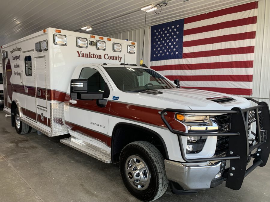 2024 Chevrolet 3500 Heavy Duty 4x4 Ambulance delivered to Yankton County EMS in Yankton, SD