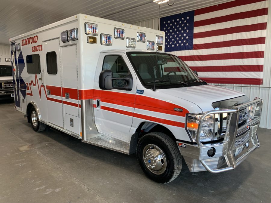 2023 Ford E450 Type 3 Ambulance delivered to Elmwood Rescue in Elmwood, NE
