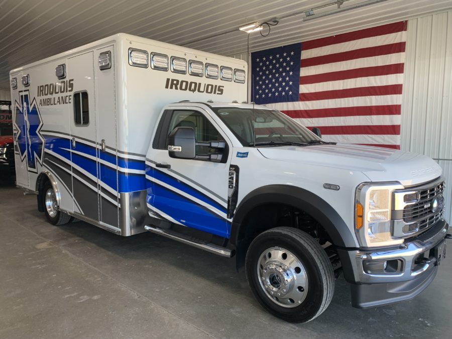 2023 Ford F450 Heavy Duty 4x4 Ambulance delivered to Iroquois Fire and Rescue in Iroquois, SD