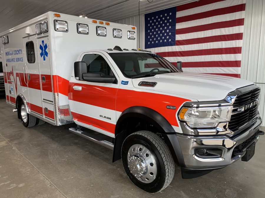 2021 Ram 4500 Heavy Duty 4x4 Ambulance delivered to Morgan County Ambulance Service in Fort Morgan, CO