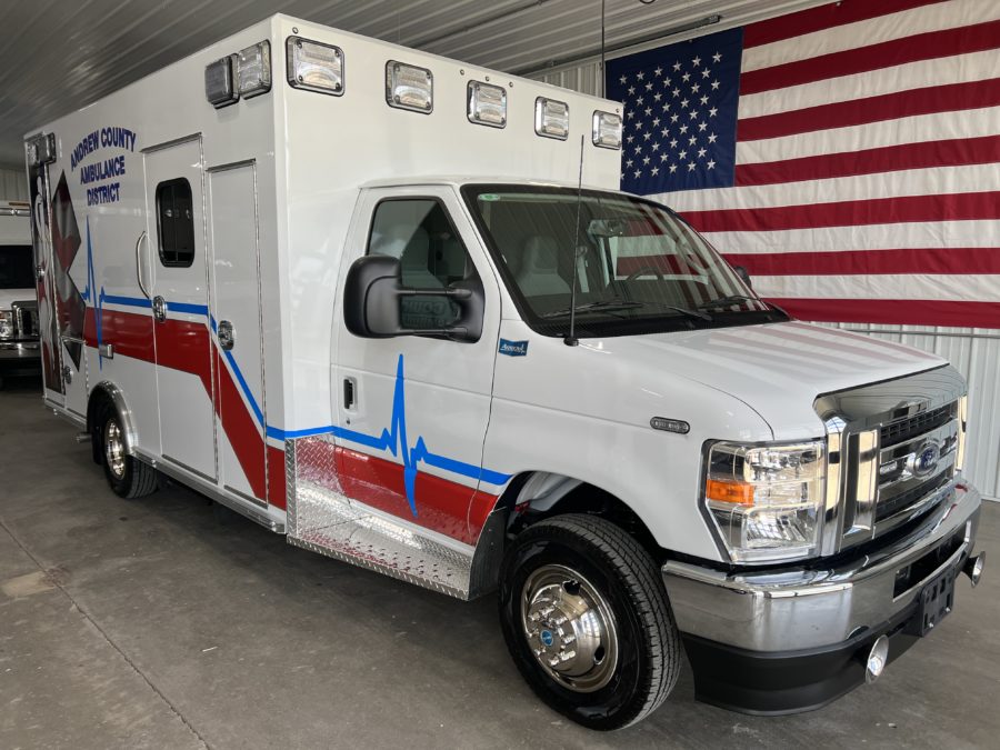 2024 Ford E450 Type 3 Ambulance delivered to Andrew County Ambulance District in Savannah, MO