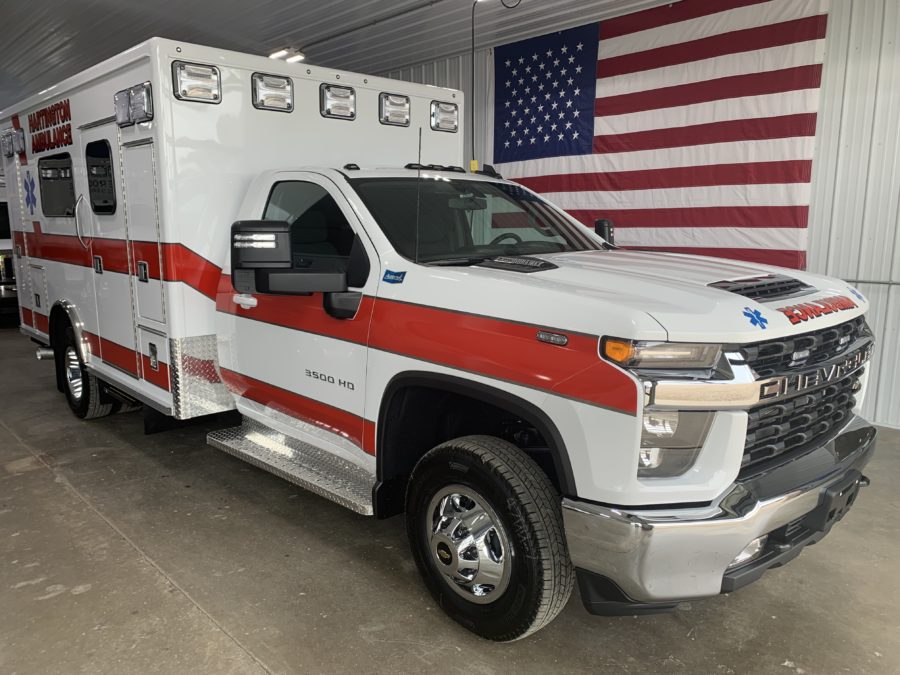 2022 Chevrolet K3500 Type 1 4x4 Ambulance delivered to Hartington Ambulance in Hartington, NE