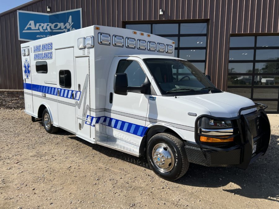 2023 Chevrolet G4500 Type 3 Ambulance delivered to Wagner-Lake Andes Ambulance District in Lake Andes, SD