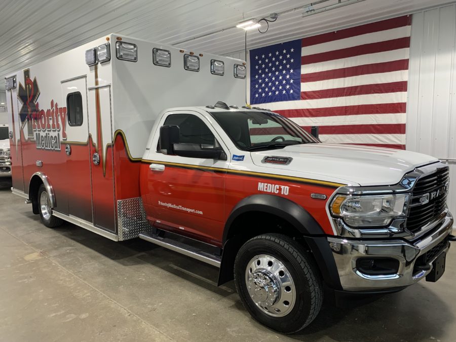 2021 Ram 4500 Heavy Duty 4x4 Ambulance delivered to Priority Medical Transport in North Platte, NE