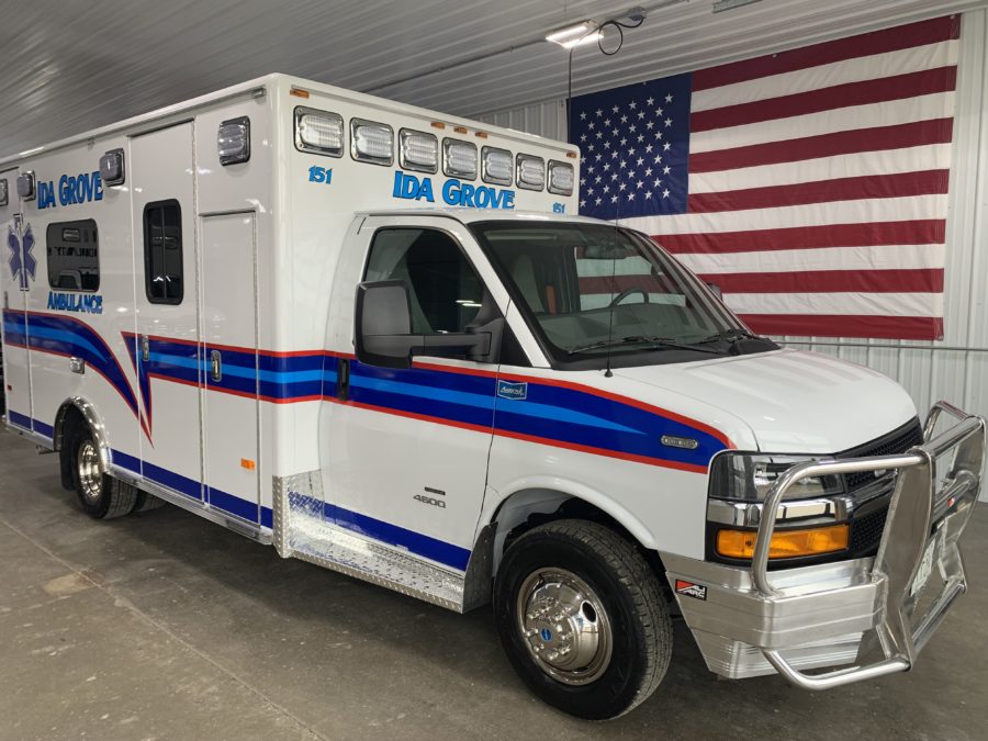 2023 Chevrolet G4500 Type 3 Ambulance delivered to Ida Grove Community Ambulance in Ida Grove, IA