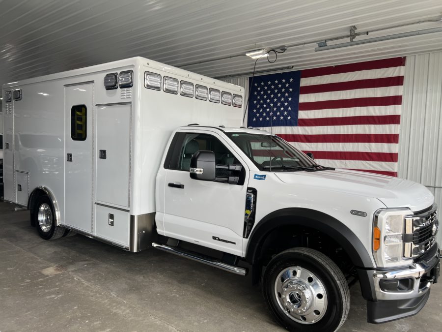Ford F550 Heavy Duty 4x4 Ambulance delivered to Hill City Ambulance in Hill City, SD