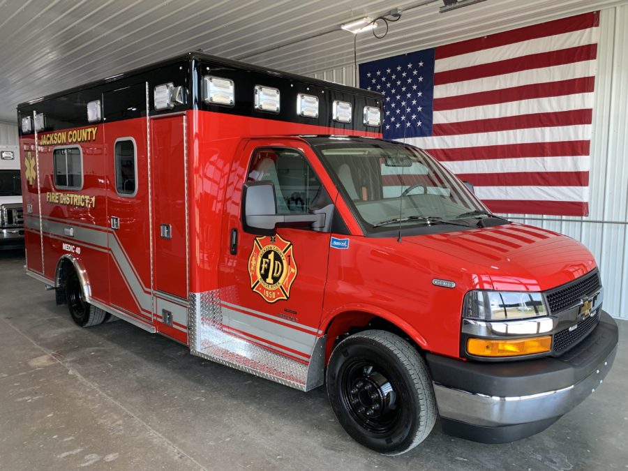 2023 Chevrolet G4500 Type 3 Ambulance delivered to Rogue River Fire District in Rogue River, OR