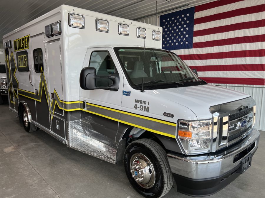 2024 Ford E450 Type 3 Ambulance delivered to Wolsey EMS Association in Wolsey, SD