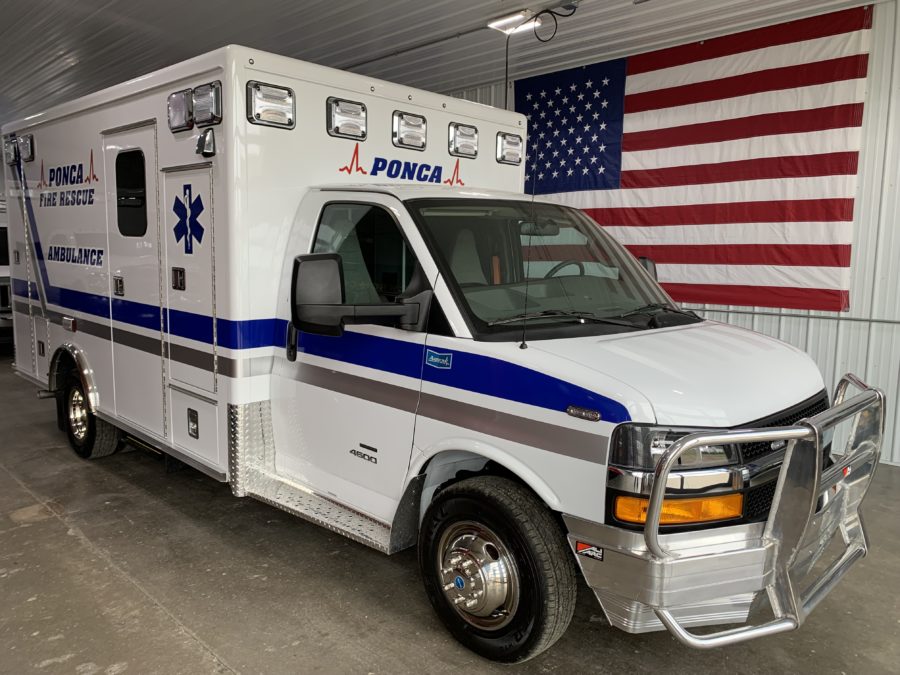 2023 Chevrolet G4500 Type 3 Ambulance delivered to Ponca Volunteer Fire and Rescue in Ponca, NE