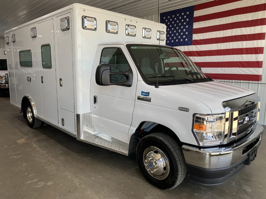 2023 Ford E450 Type 3 Ambulance delivered to Delaware Township Fire Dept. in Des Moines, IA